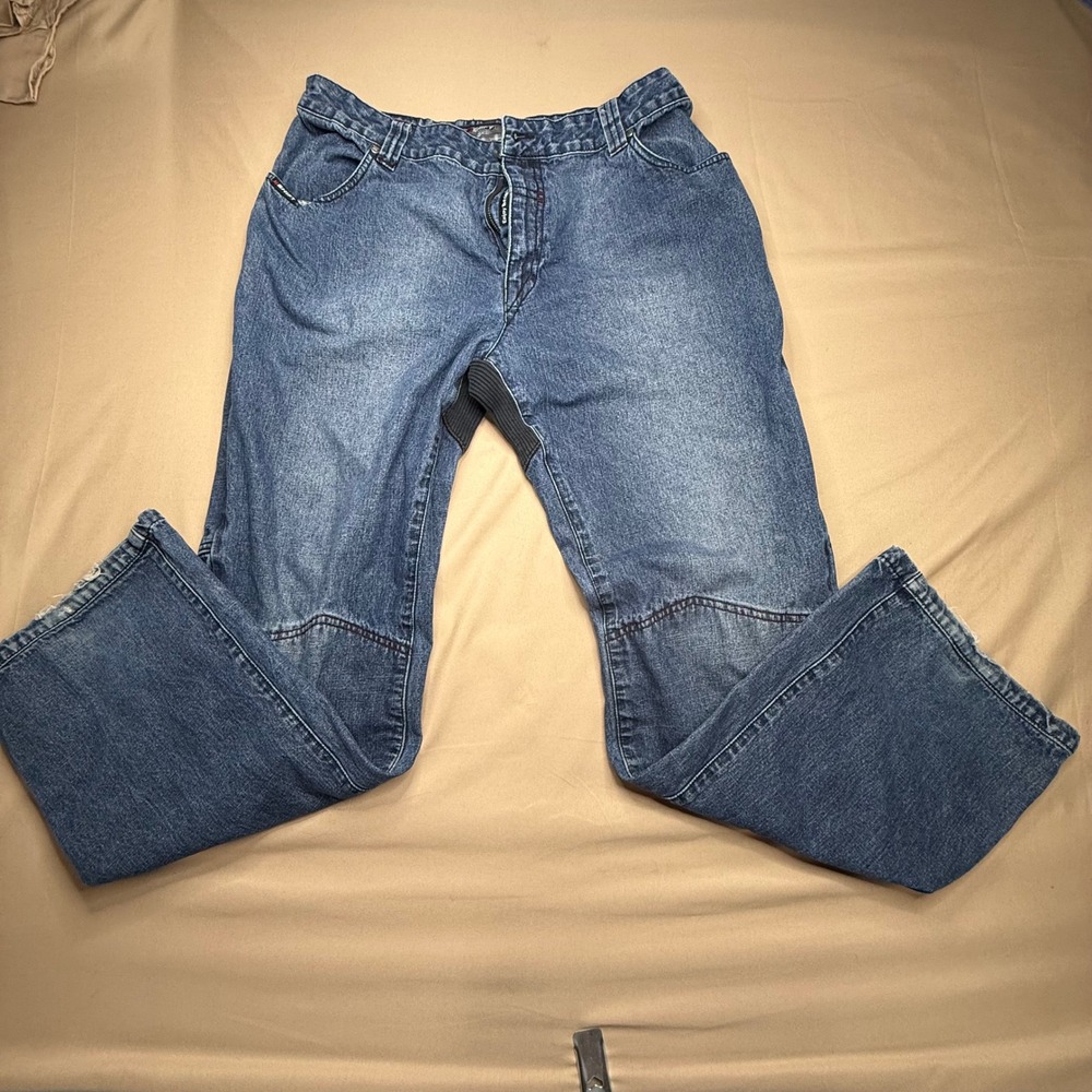Shift Racing Kevlar Reinforced Motorcycle Jeans Mens 34 Blue Denim Riding Pants